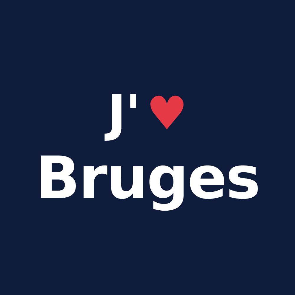 T-shirt personnalisé Bruges — design J'aime Bruges