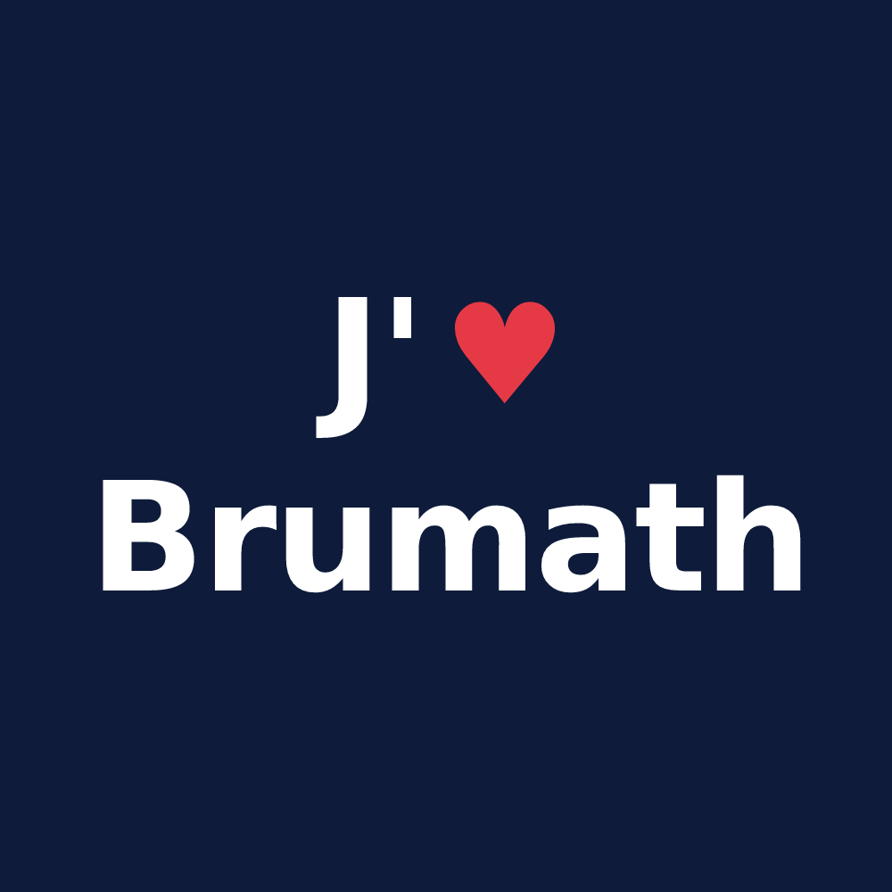 T-shirt personnalisé Brumath — design J'aime Brumath