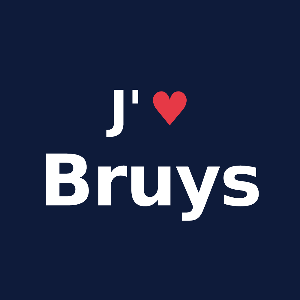 T-shirt personnalisé Bruys — design J'aime Bruys