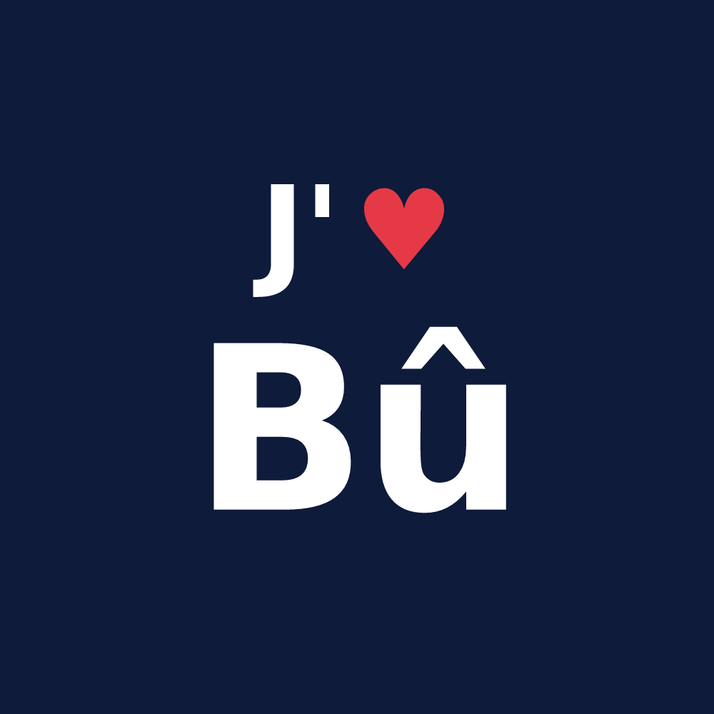 T-shirt personnalisé Bû — design J'aime Bû