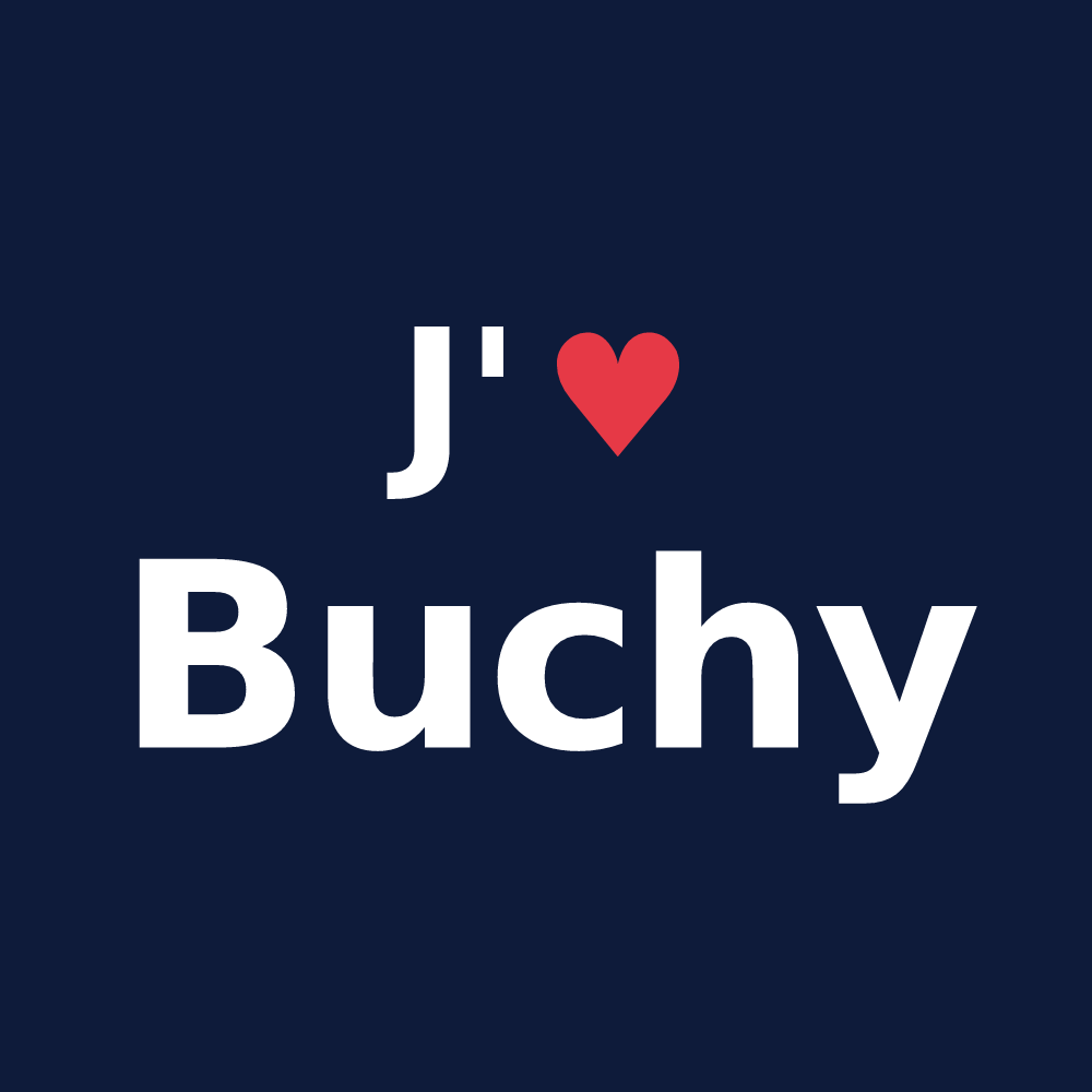 T-shirt personnalisé Buchy — design J'aime Buchy