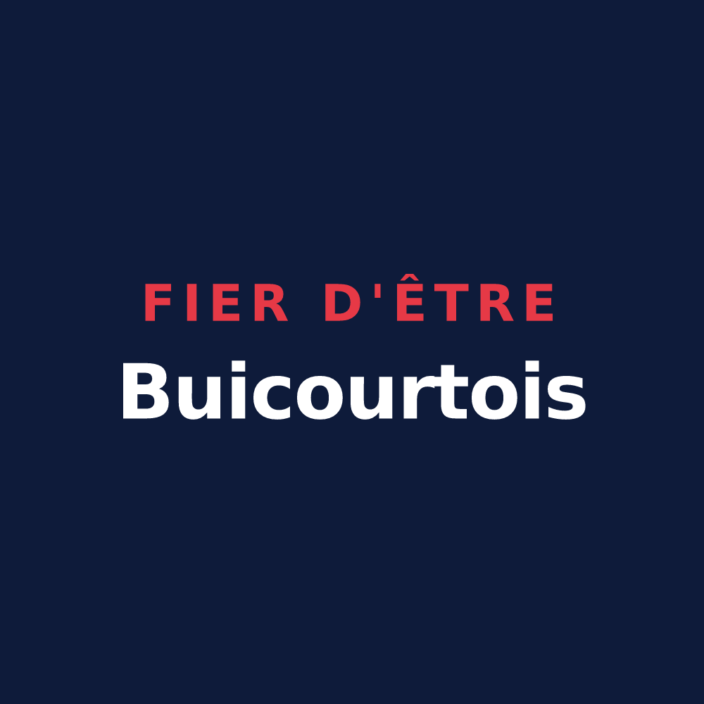 T-shirt « Fier d'être Buicourtois » — design pour Buicourt