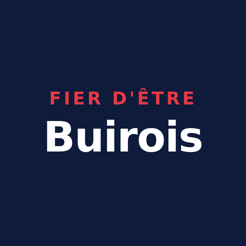 T-shirt « Fier d'être Buirois » — design pour Buire-au-Bois
