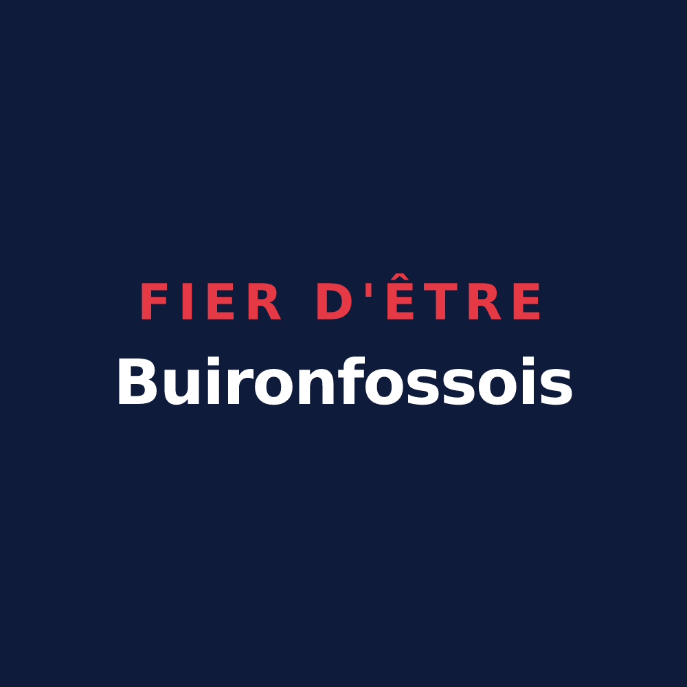 T-shirt « Fier d'être Buironfossois » — design pour Buironfosse