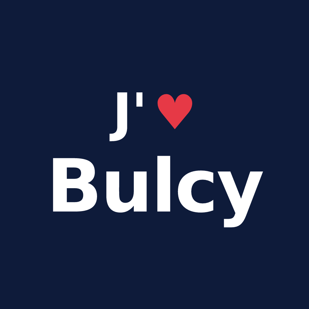 T-shirt personnalisé Bulcy — design J'aime Bulcy