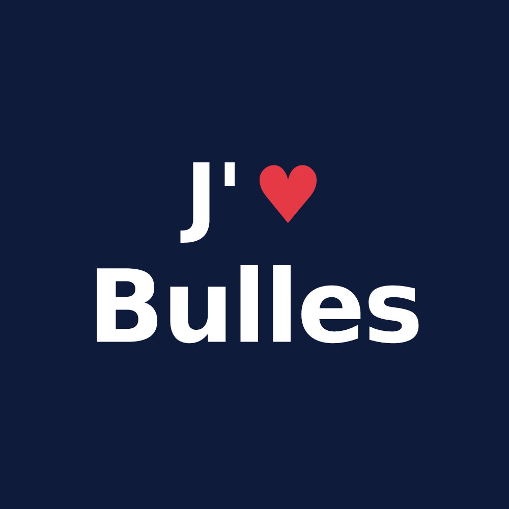 T-shirt personnalisé Bulles — design J'aime Bulles