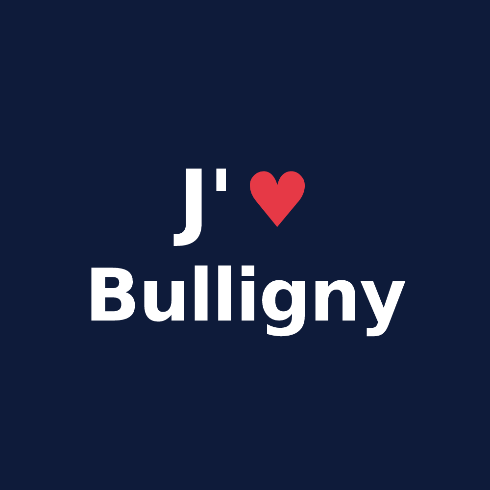T-shirt personnalisé Bulligny — design J'aime Bulligny