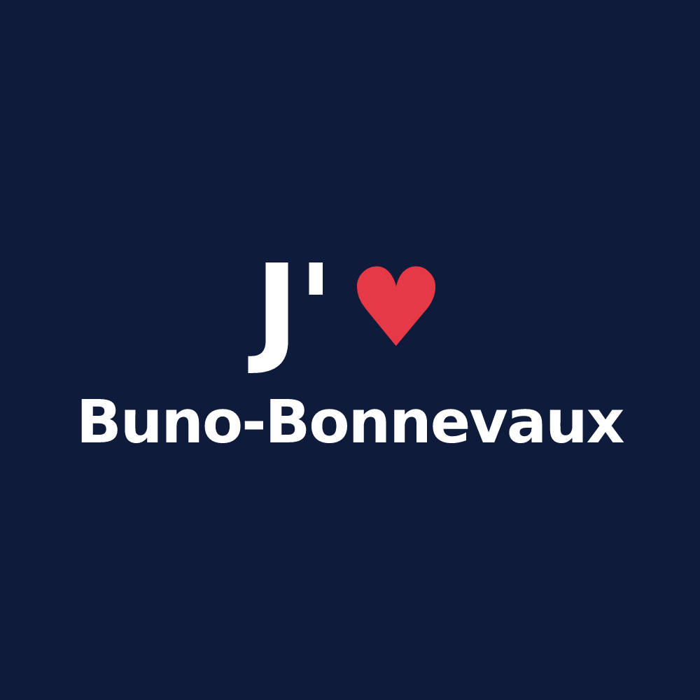 T-shirt personnalisé Buno-Bonnevaux — design J'aime Buno-Bonnevaux