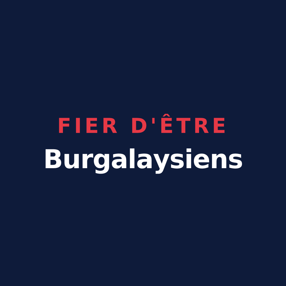 T-shirt « Fier d'être Burgalaysiens » — design pour Burgalays