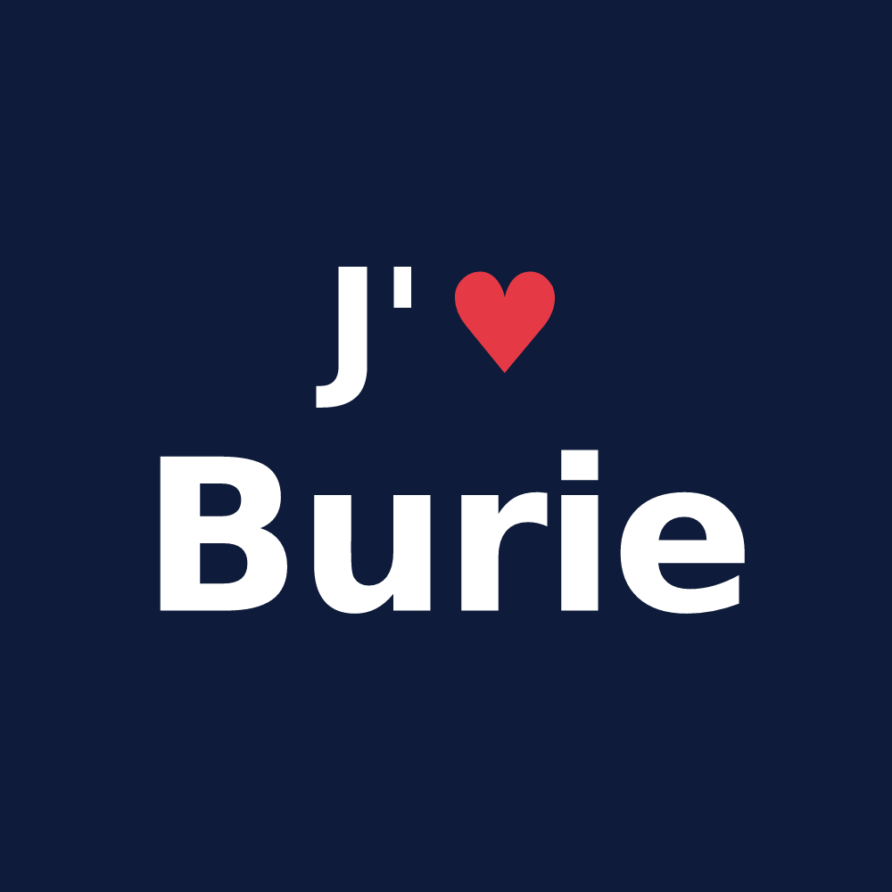 T-shirt personnalisé Burie — design J'aime Burie