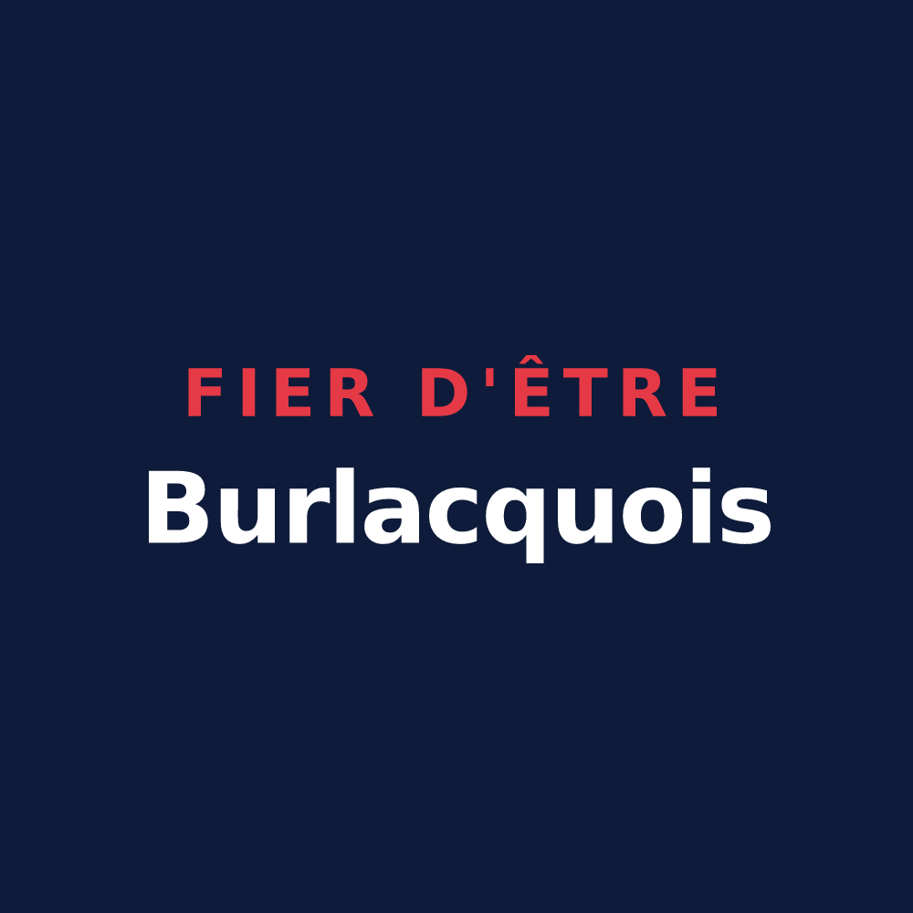 T-shirt « Fier d'être Burlacquois » — design pour Burlats