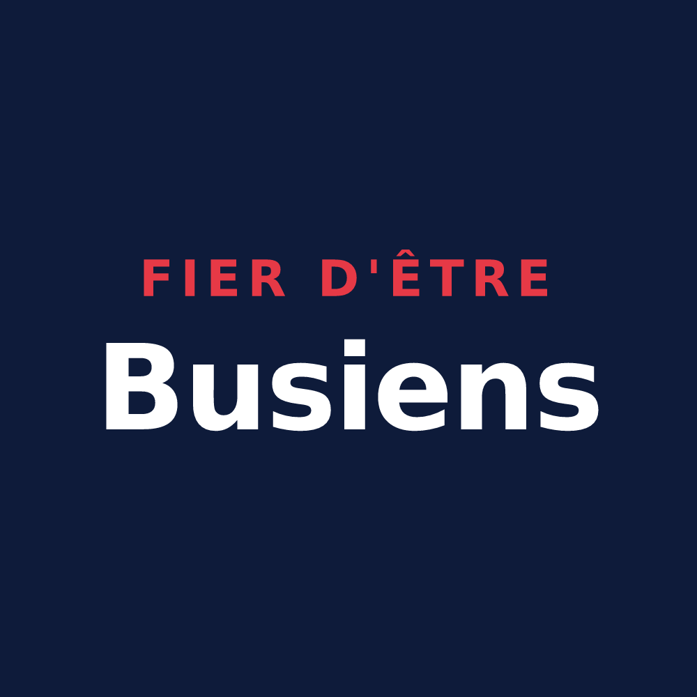 T-shirt « Fier d'être Busiens » — design pour Bus-la-Mésière