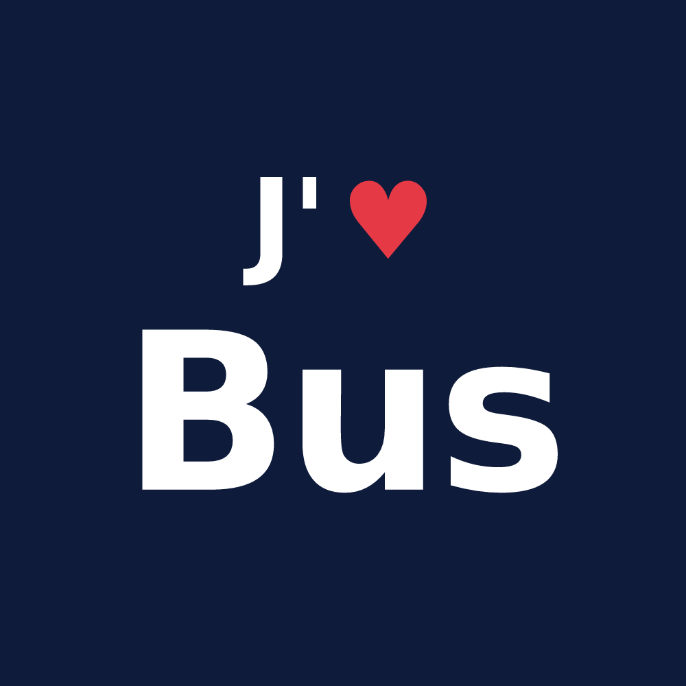 T-shirt personnalisé Bus — design J'aime Bus