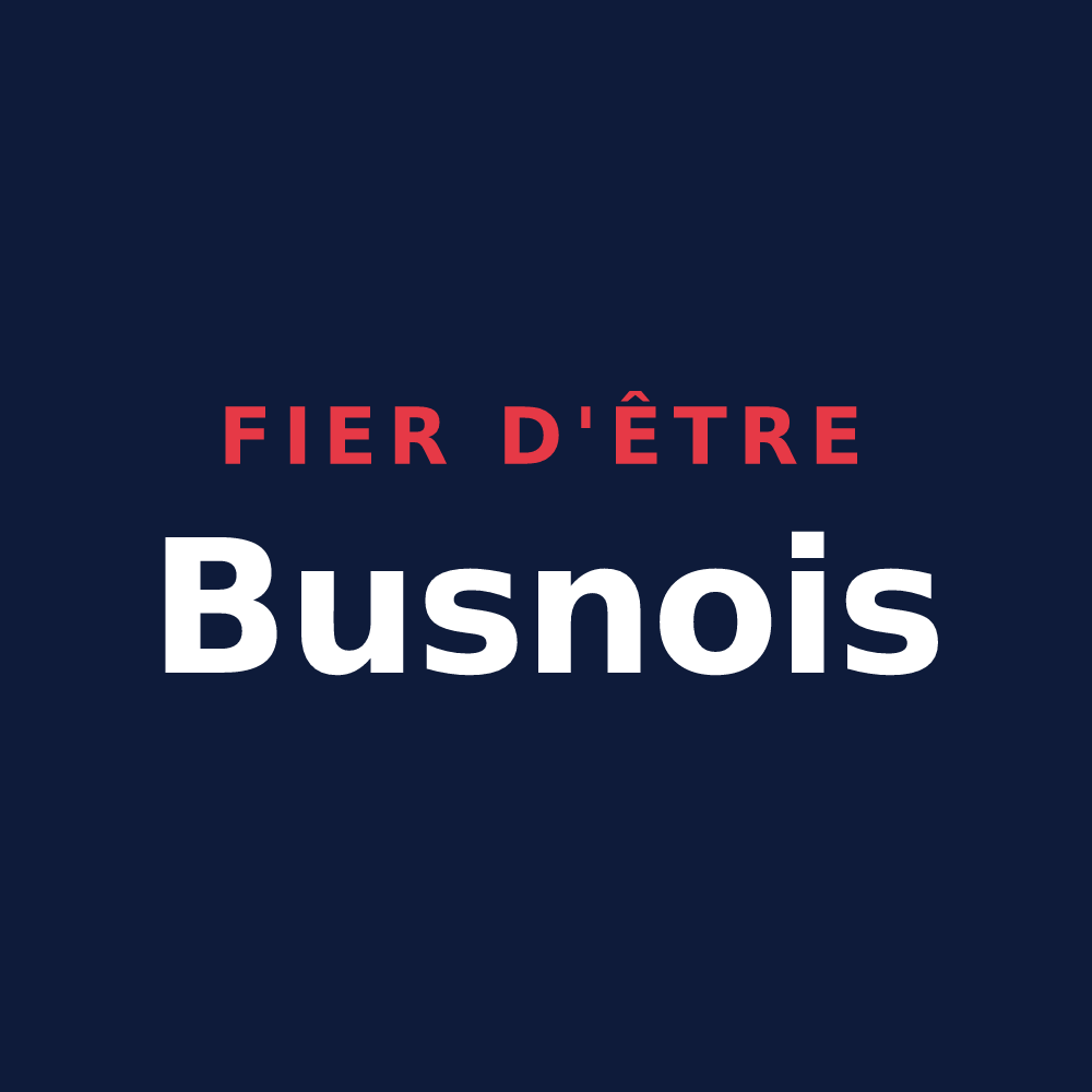 T-shirt « Fier d'être Busnois » — design pour Busnes