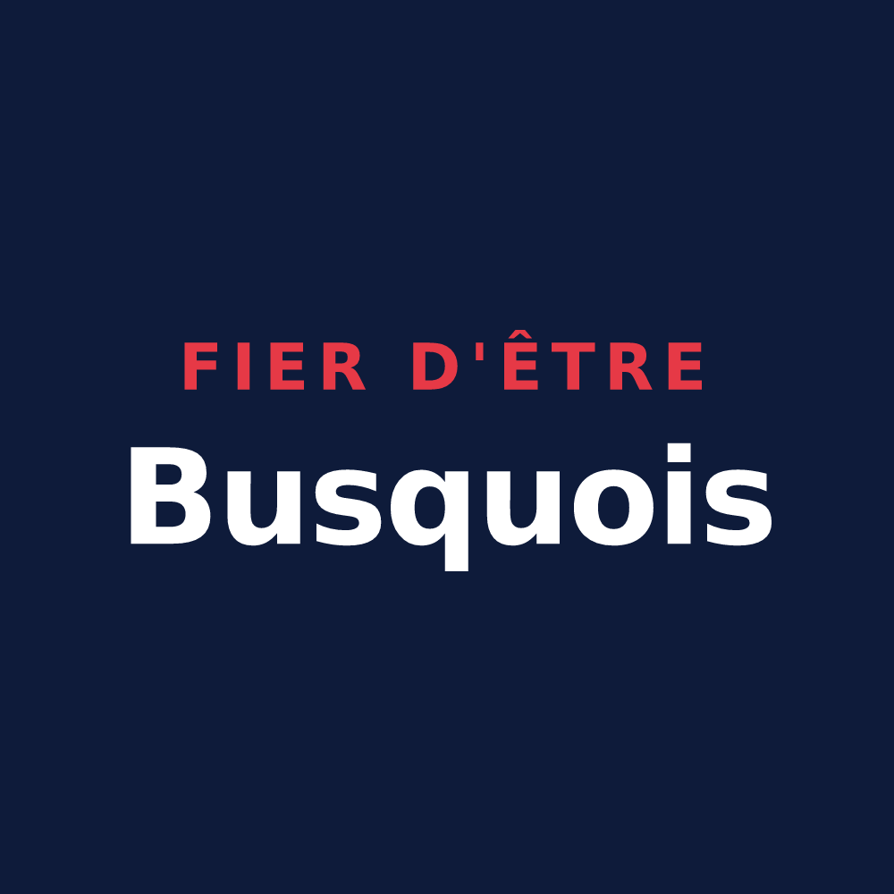 T-shirt « Fier d'être Busquois » — design pour Busque