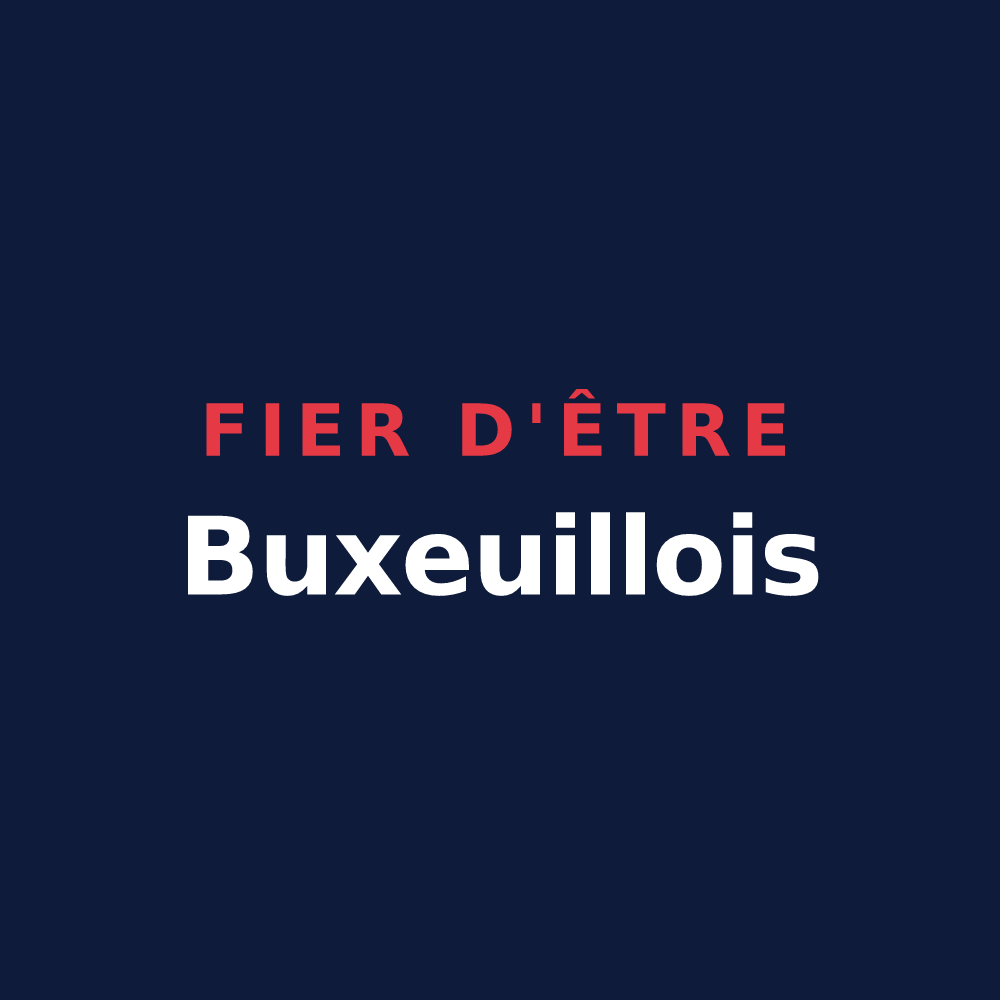 T-shirt « Fier d'être Buxeuillois » — design pour Buxeuil