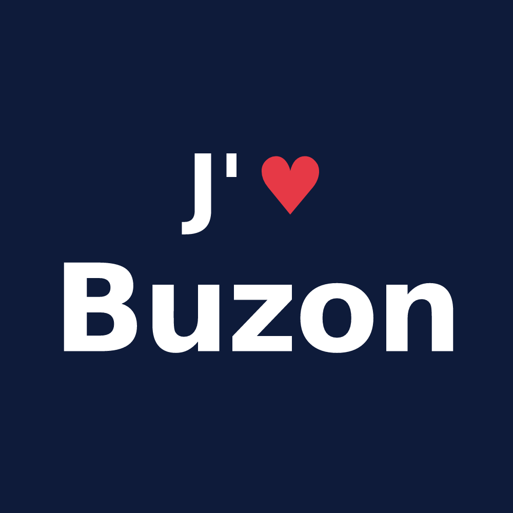T-shirt personnalisé Buzon — design J'aime Buzon