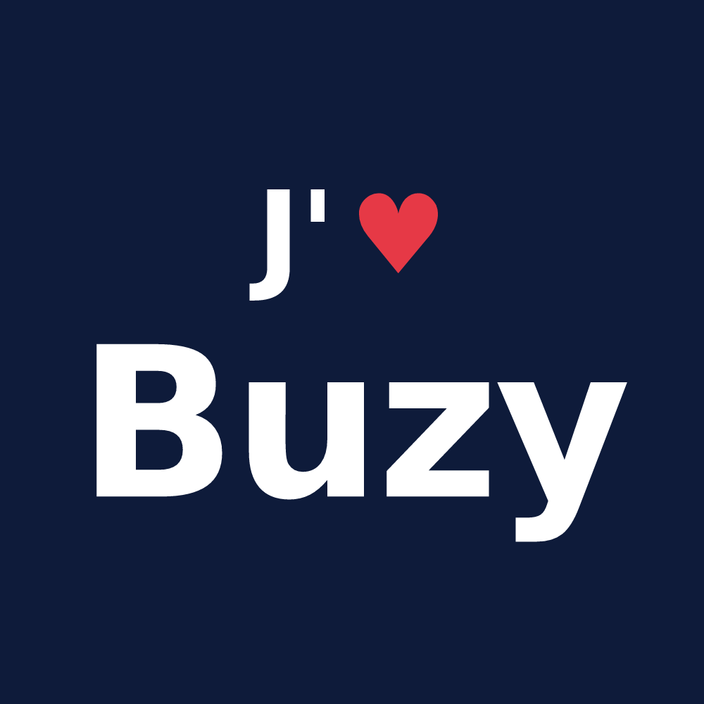 T-shirt personnalisé Buzy — design J'aime Buzy