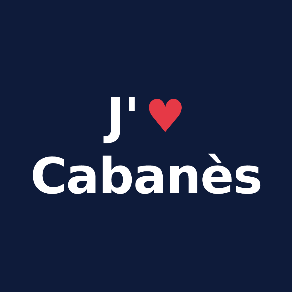 T-shirt personnalisé Cabanès — design J'aime Cabanès