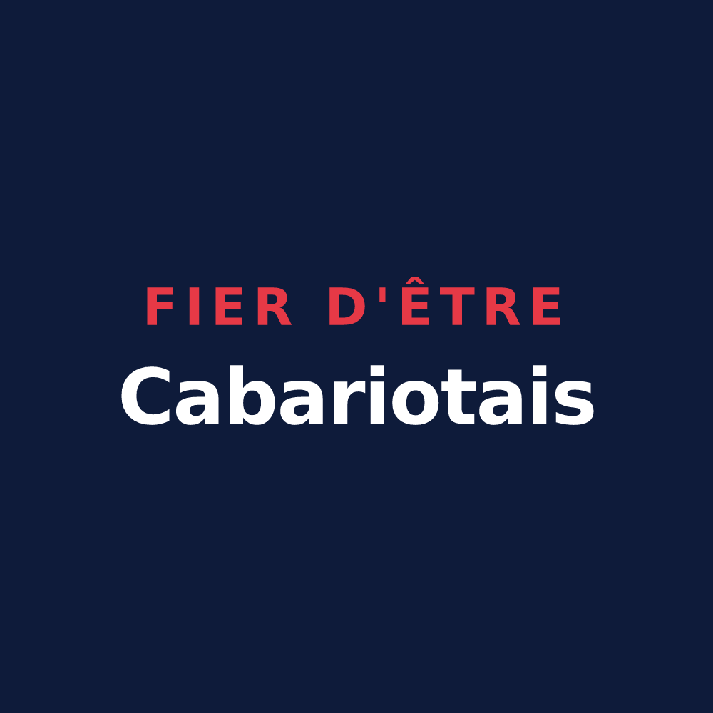 T-shirt « Fier d'être Cabariotais » — design pour Cabariot