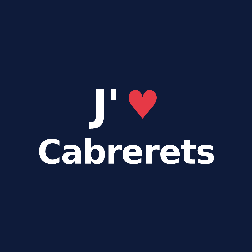 T-shirt personnalisé Cabrerets — design J'aime Cabrerets