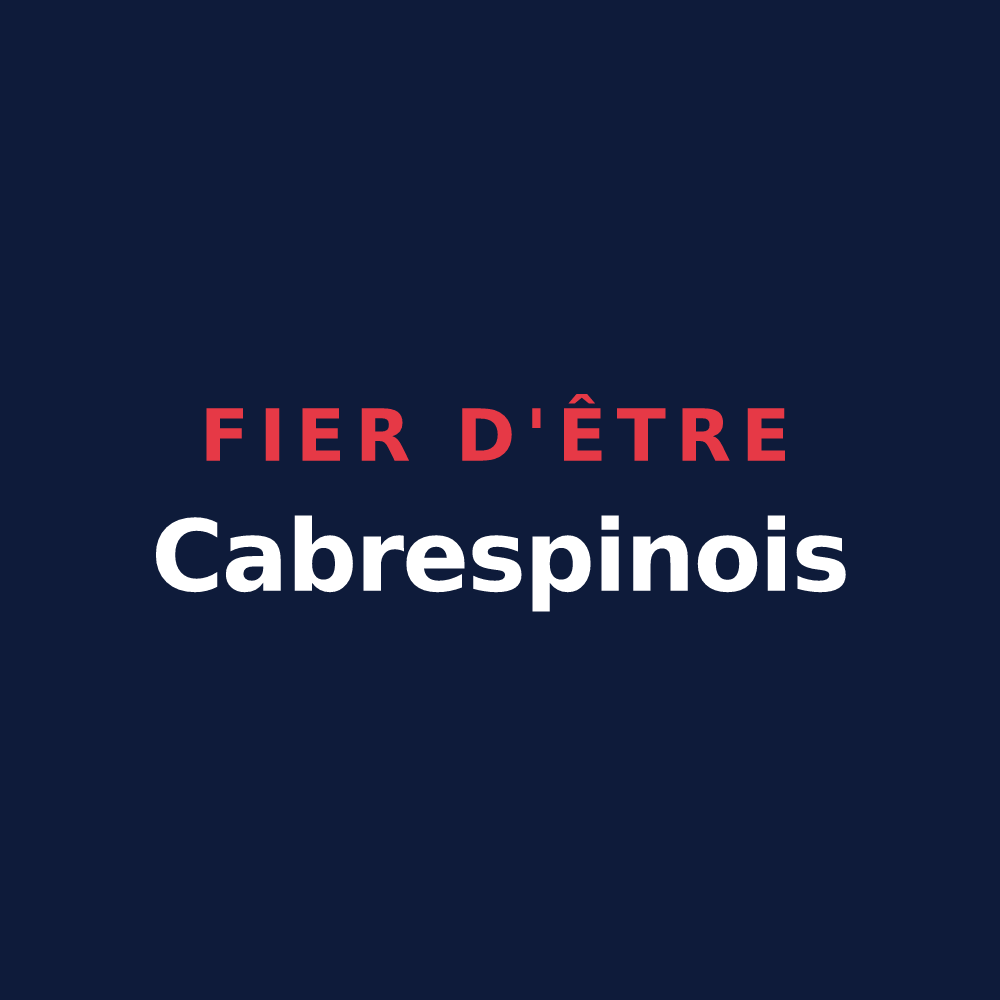 T-shirt « Fier d'être Cabrespinois » — design pour Cabrespine