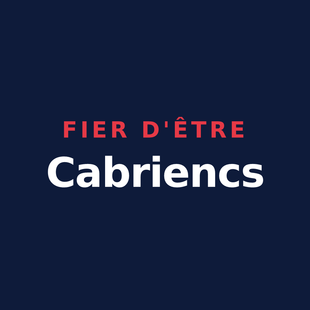T-shirt « Fier d'être Cabriencs » — design pour Cabris