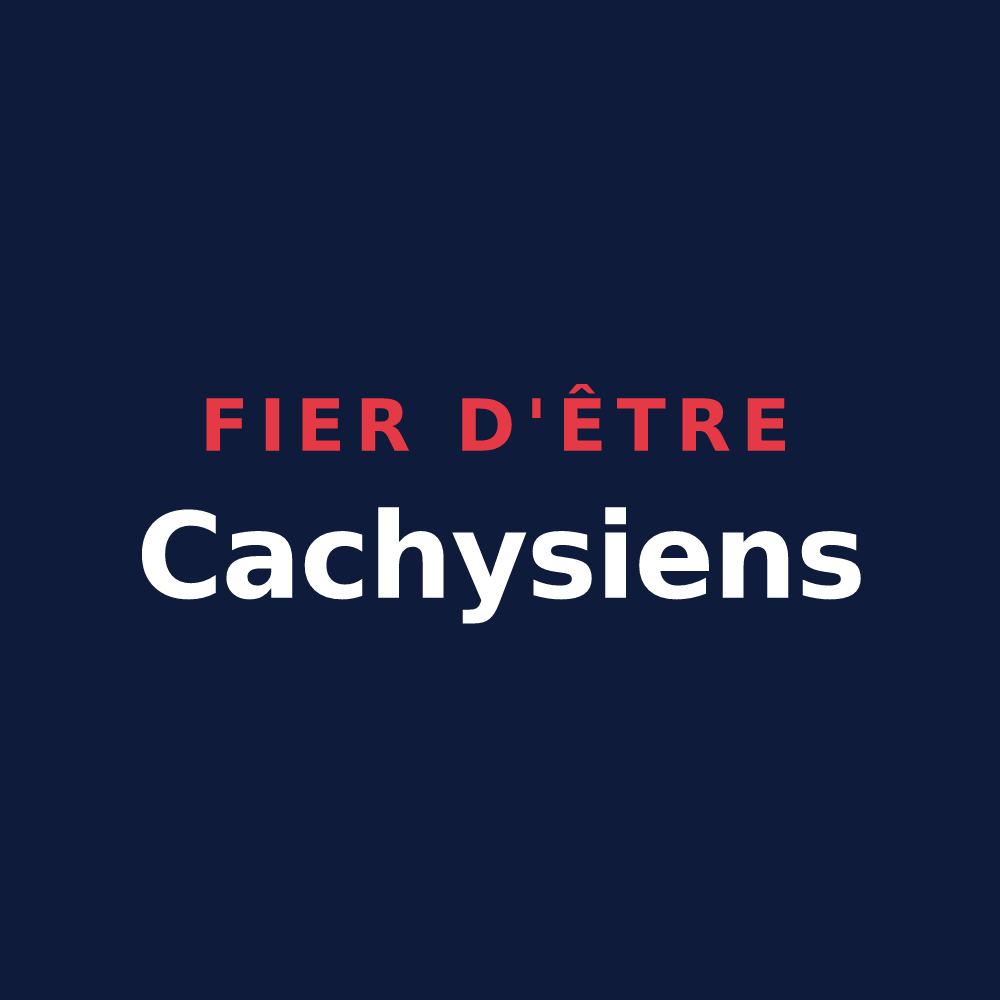 T-shirt « Fier d'être Cachysiens » — design pour Cachy