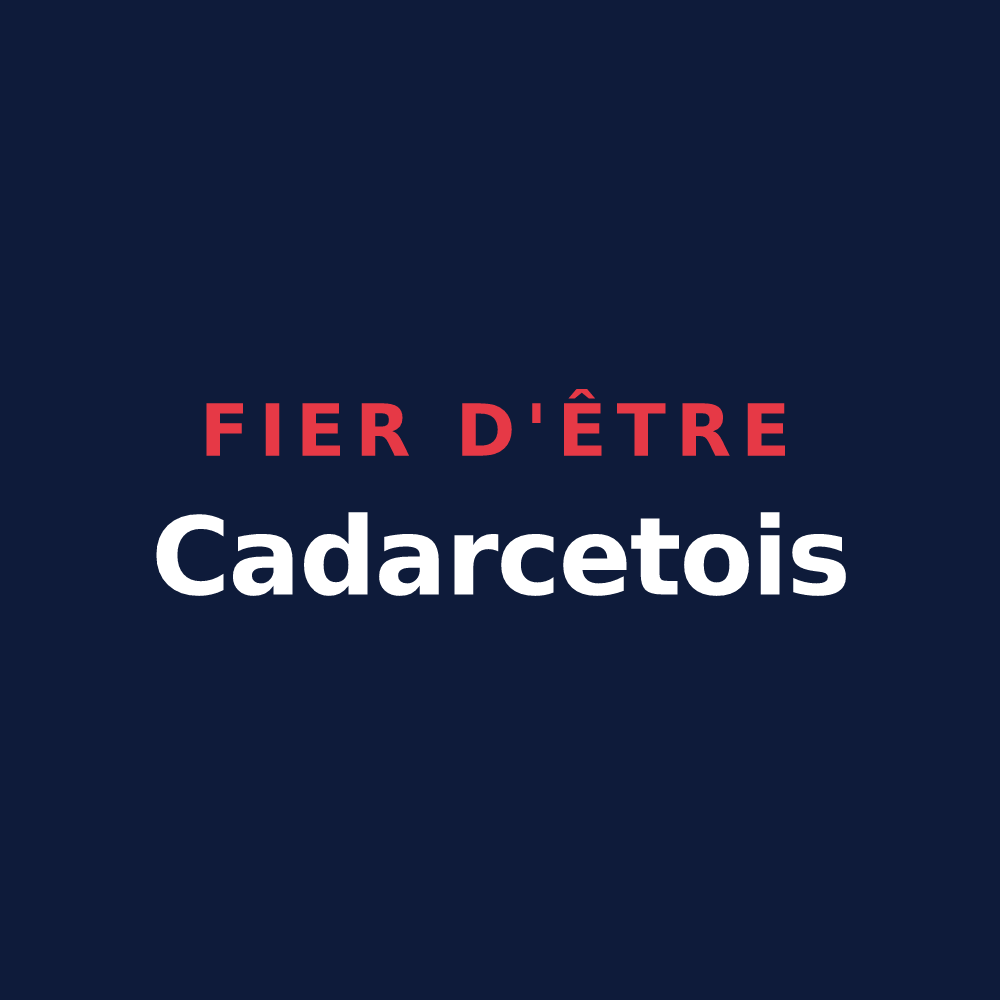 T-shirt « Fier d'être Cadarcetois » — design pour Cadarcet