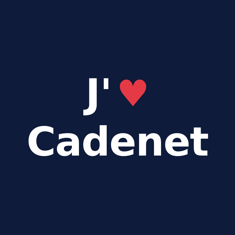 T-shirt personnalisé Cadenet — design J'aime Cadenet