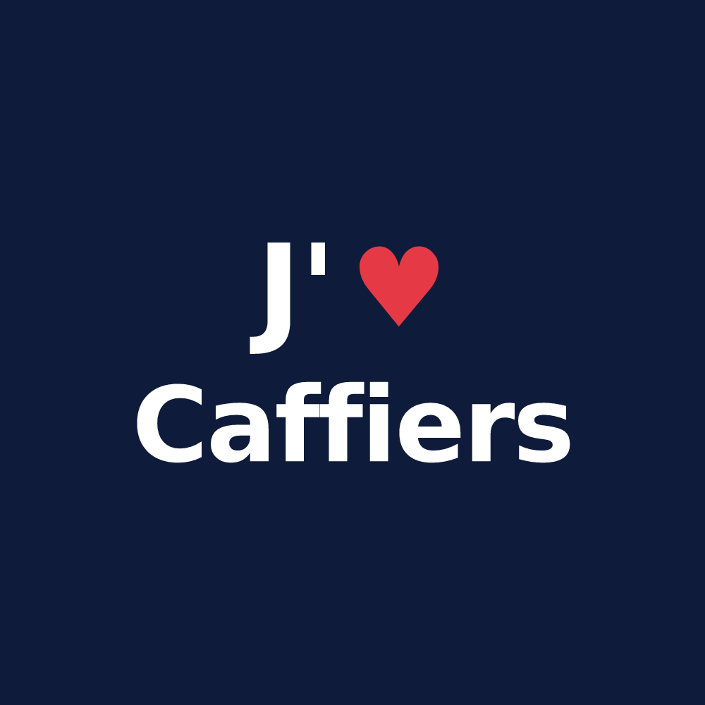 T-shirt personnalisé Caffiers — design J'aime Caffiers