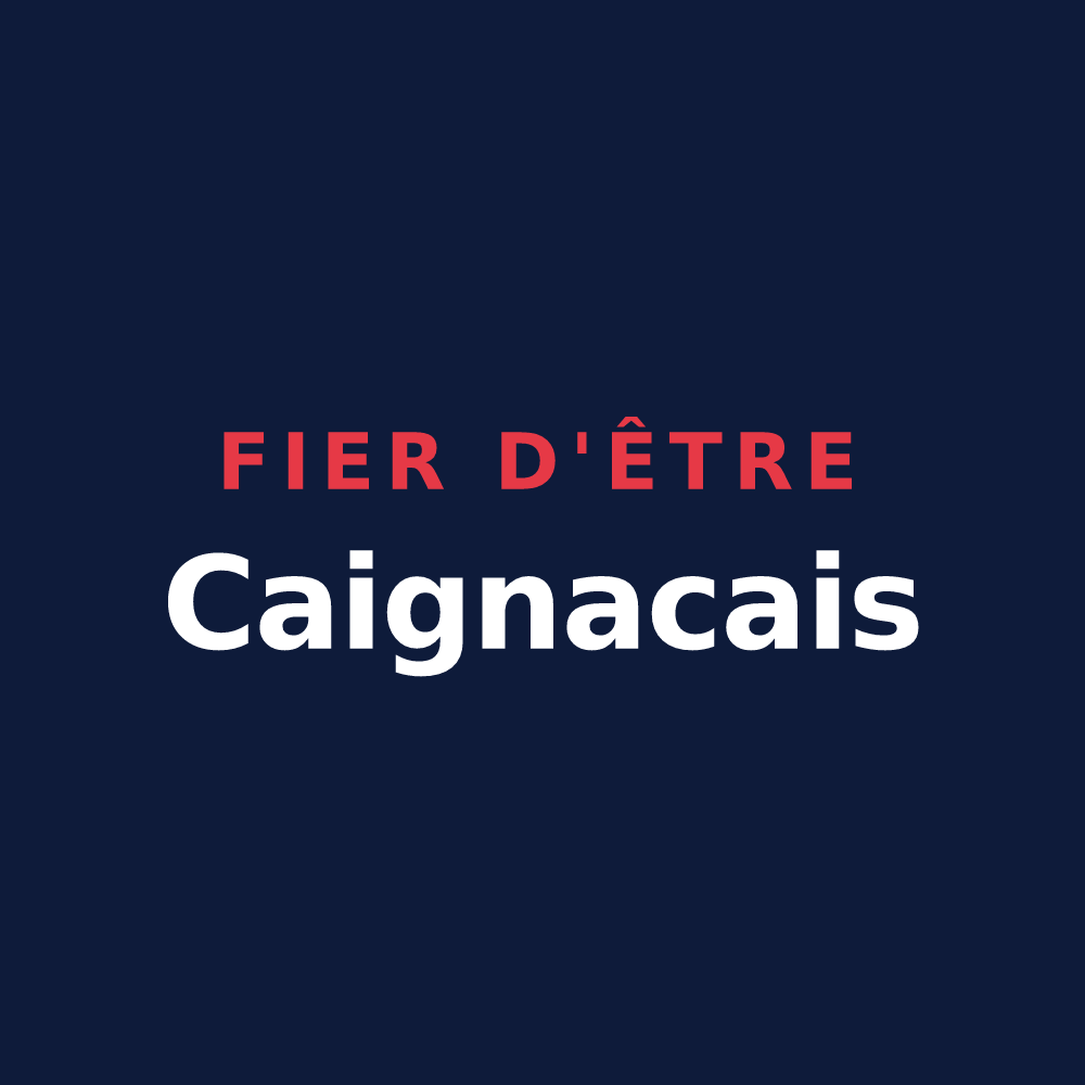 T-shirt « Fier d'être Caignacais » — design pour Caignac