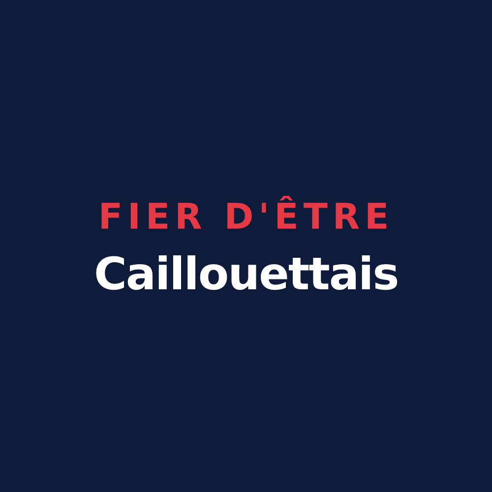 T-shirt « Fier d'être Caillouettais » — design pour Caillouet-Orgeville