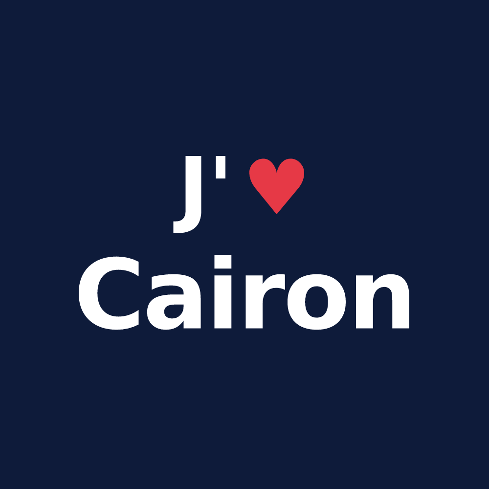 T-shirt personnalisé Cairon — design J'aime Cairon