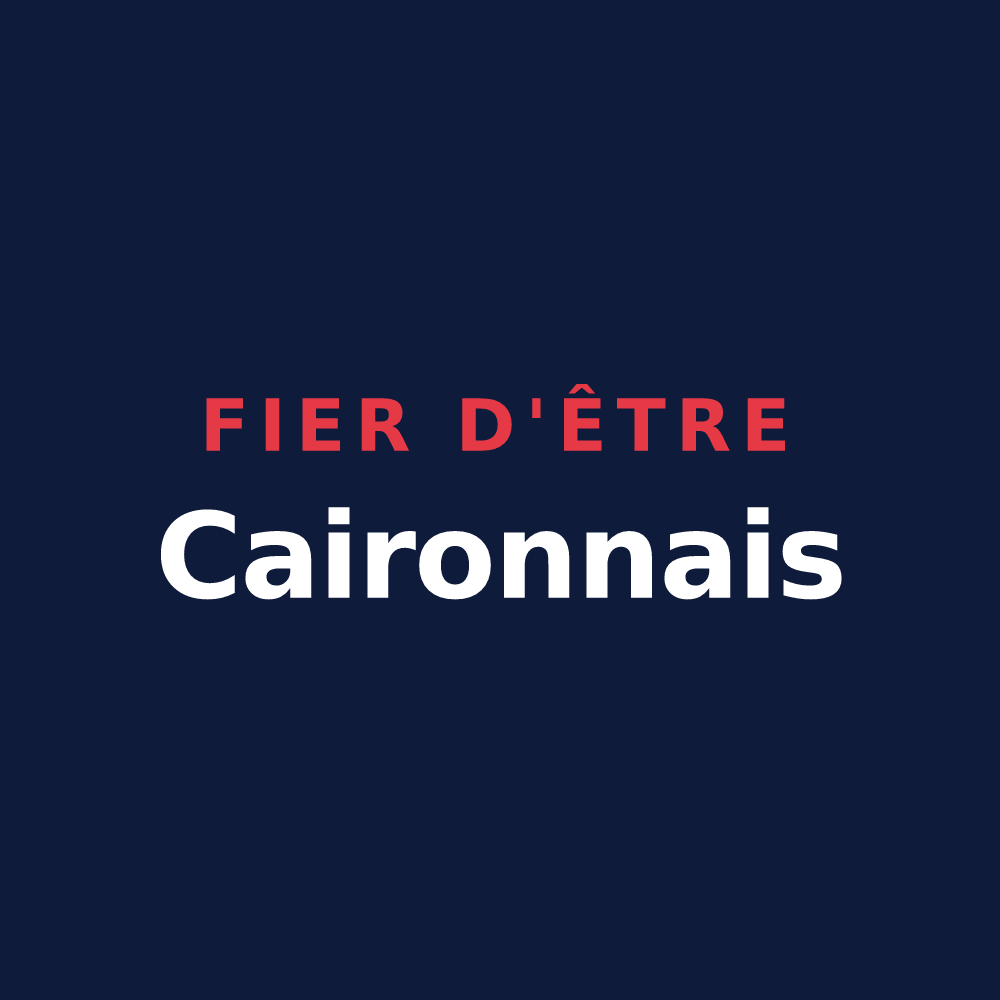 T-shirt « Fier d'être Caironnais » — design pour Cairon