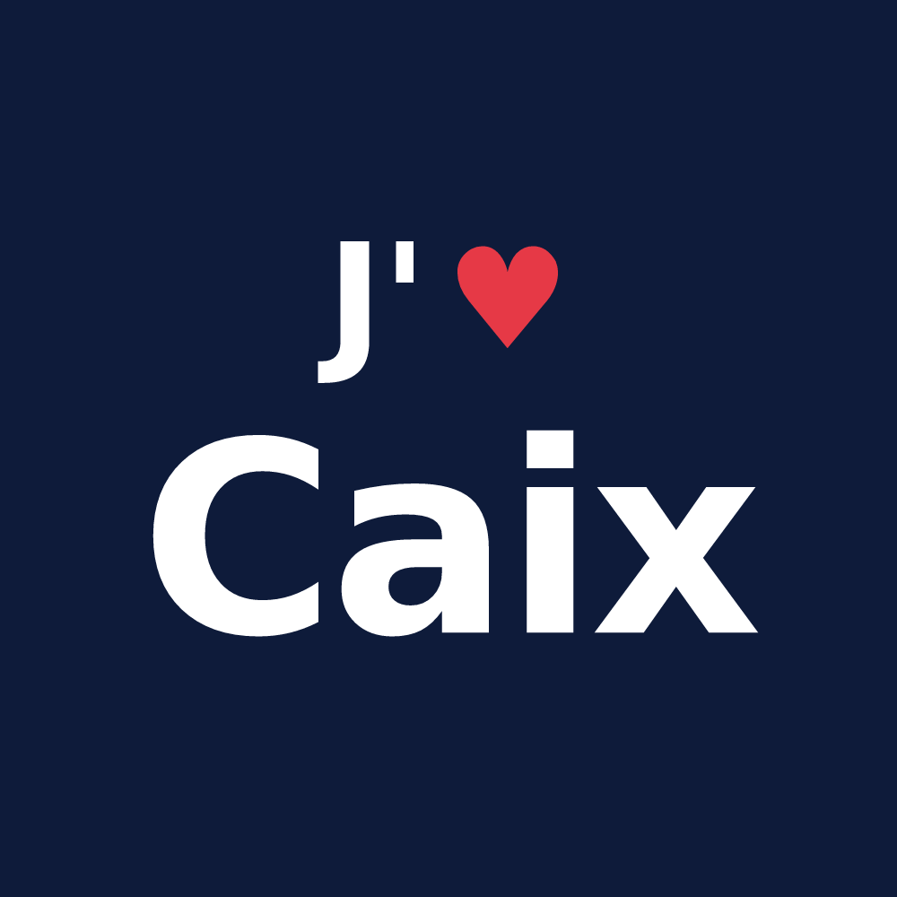 T-shirt personnalisé Caix — design « J'aime Caix » imprimé sur le t-shirt