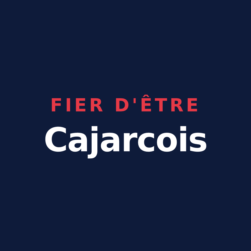 T-shirt « Fier d'être Cajarcois » — design pour Cajarc