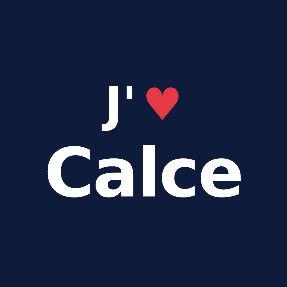 T-shirt personnalisé Calce — design J'aime Calce