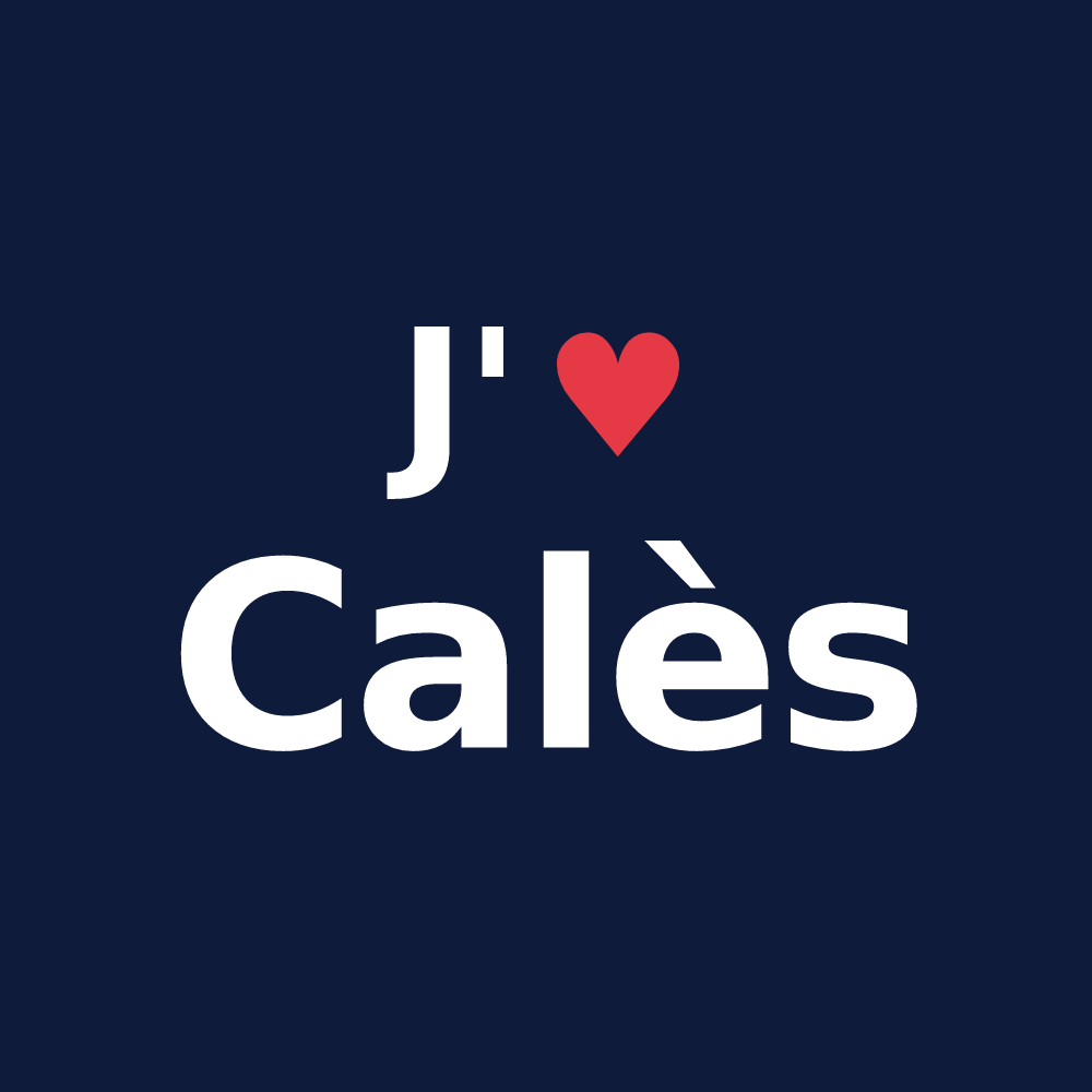 T-shirt personnalisé Calès — design J'aime Calès