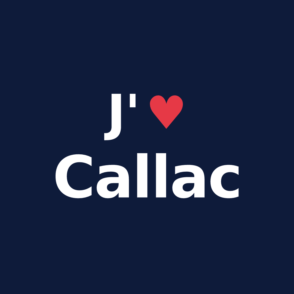 T-shirt personnalisé Callac — design J'aime Callac