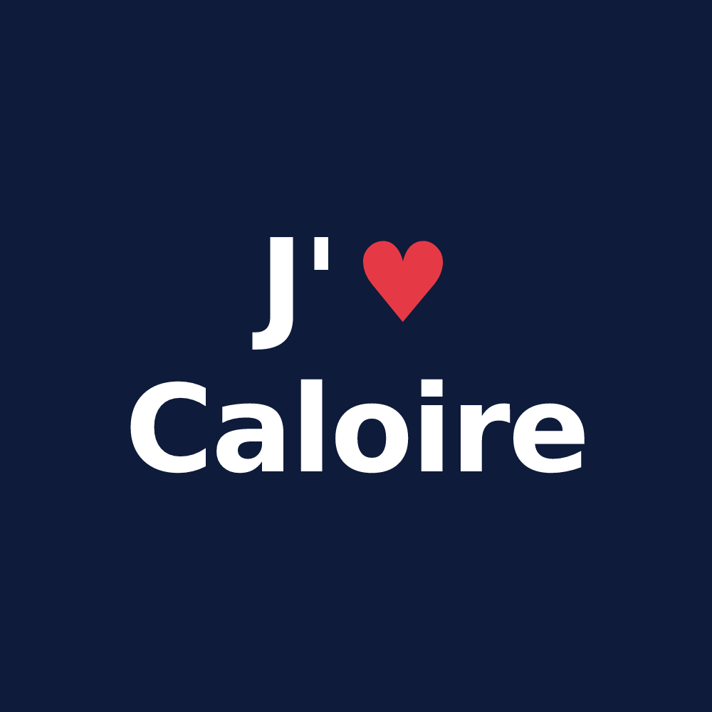T-shirt personnalisé Caloire — design J'aime Caloire