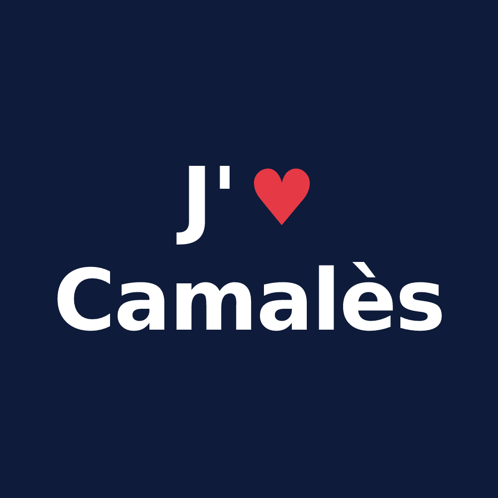 T-shirt personnalisé Camalès — design J'aime Camalès