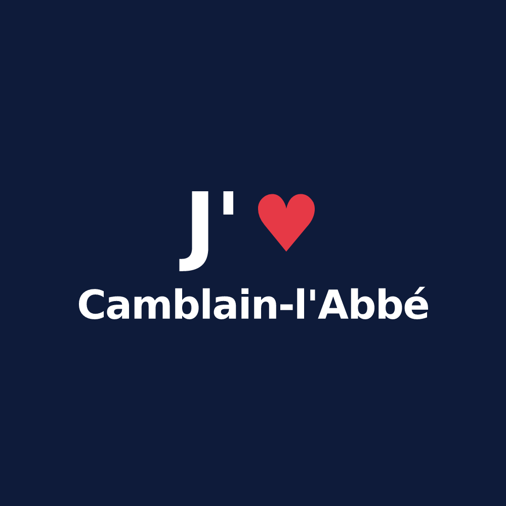 T-shirt personnalisé Camblain-l'Abbé — design J'aime Camblain-l'Abbé