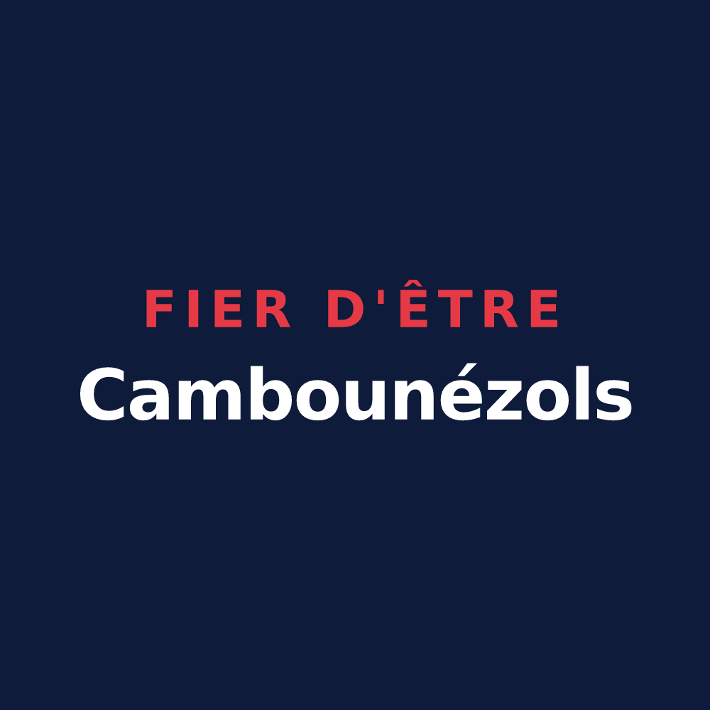 T-shirt « Fier d'être Cambounézols » — design pour Cambounès