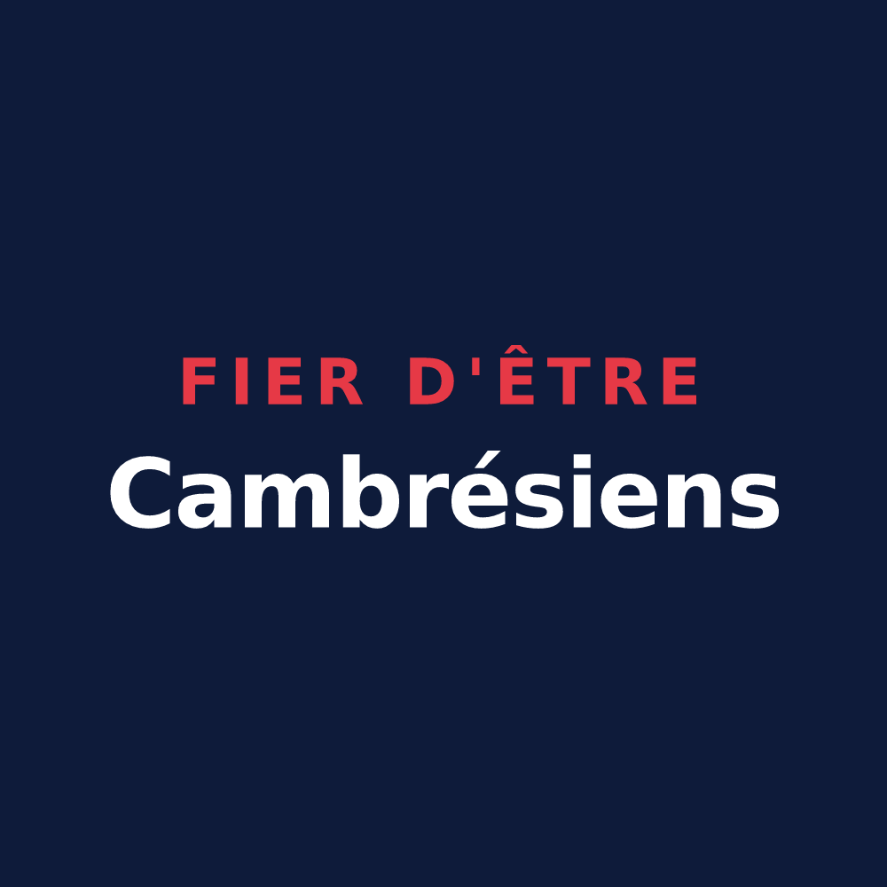 T-shirt « Fier d'être Cambrésiens » — design pour Cambrai