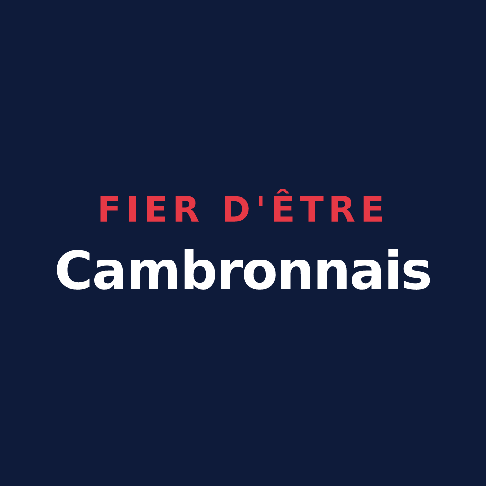T-shirt « Fier d'être Cambronnais » — design pour Cambron