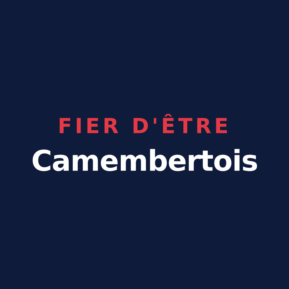 T-shirt « Fier d'être Camembertois » — design pour Camembert