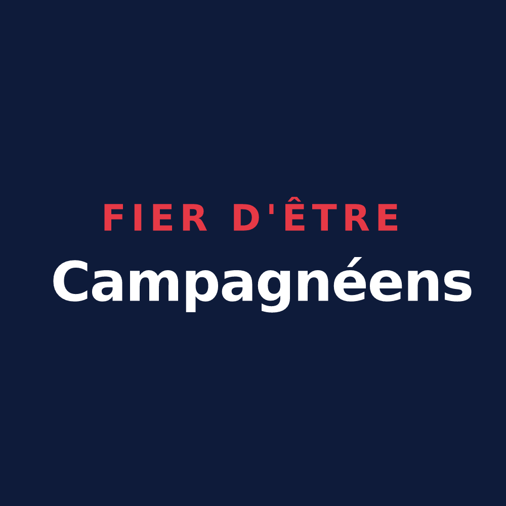T-shirt « Fier d'être Campagnéens » — design pour Campagne-sur-Arize