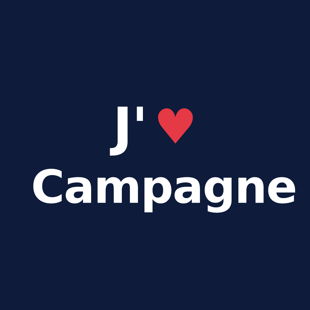 T-shirt personnalisé Campagne — design J'aime Campagne