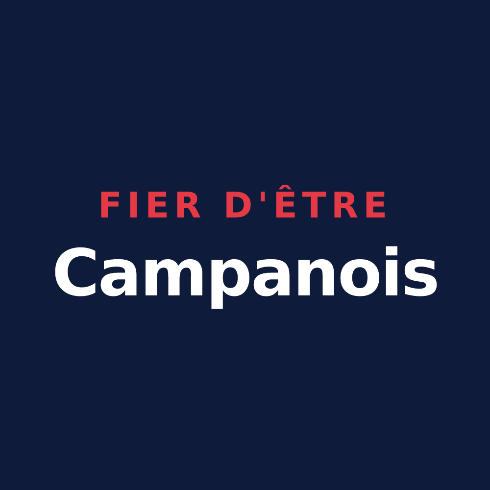 T-shirt « Fier d'être Campanois » — design pour Campan